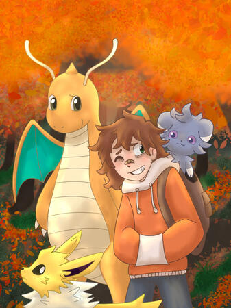 Fully Shaded Halfbodies, colored lineart with 4 Characters and a Full Background($56)